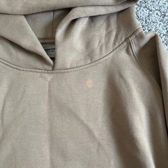 Fear of God Essentials Mens Sz Medium Tan Hoodie Sweaters - Picture 6 of 10